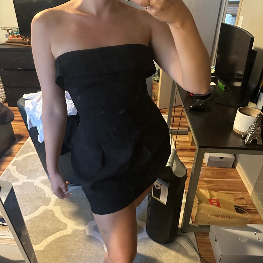 Anne Louise boutique - Saffie black mini dress
